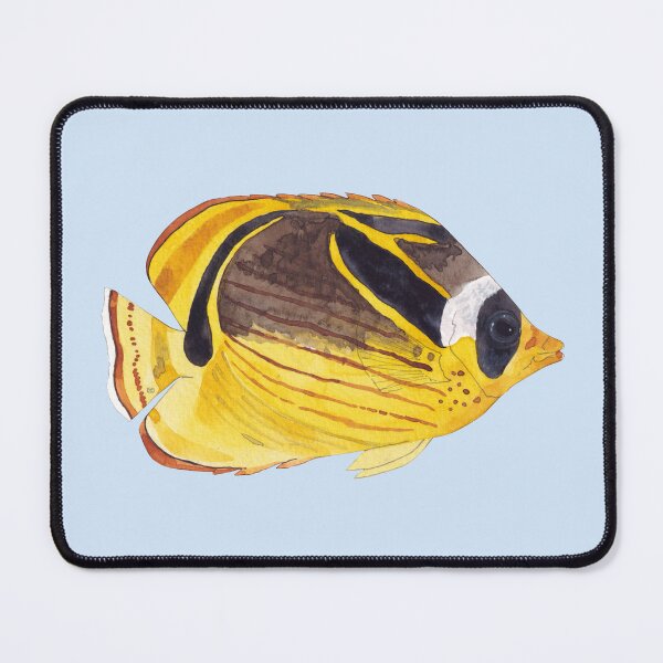 Item preview, RACOON BUTTERFLYFISH-Chaetodon lunula designed and sold by BEATRIZ ABAITUA.