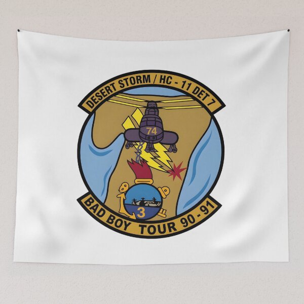 Item preview, US Navy HC-11 Gunbearers Helicopter Combat Support Squadron Patch designed and sold by CharlieDesings.