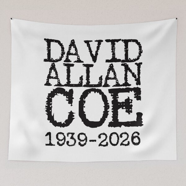 Item preview, David Allan Coe 1939-2026. (black) designed and sold by EunsooLee.