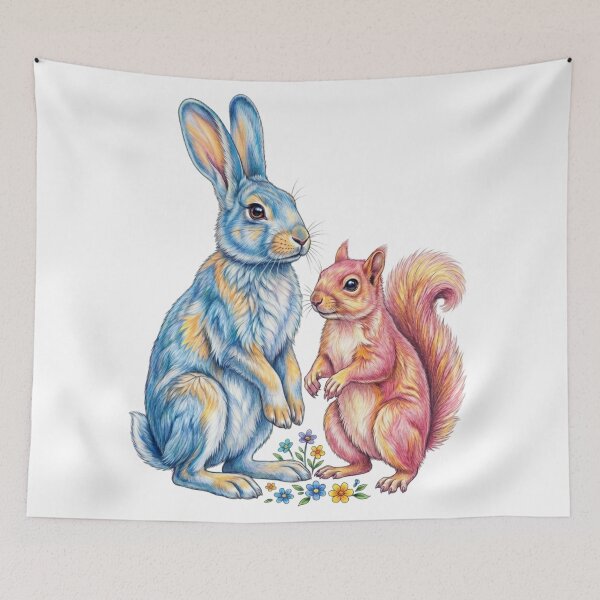 Item preview, The squirrel and the rabbit are cute. designed and sold by PP&RAINBOW SHOP.