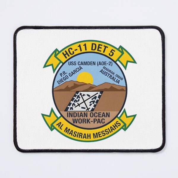 Item preview, US Navy HC-11 Detachment 5 USS Camden Indian Ocean Deployment Patch designed and sold by CharlieDesings.