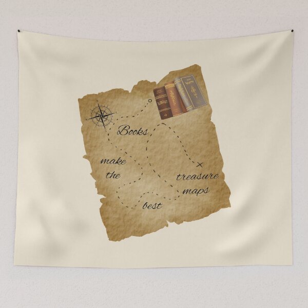 Item preview, Books Make the Best Treasure Maps designed and sold by Lost Treasures by Phoenix.