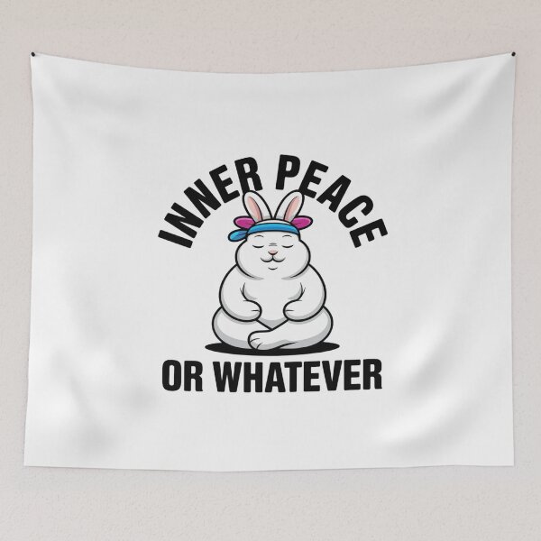 Item preview, Relatable Zen Meditation Rabbit Funny Gym Art designed and sold by Mr-wow.
