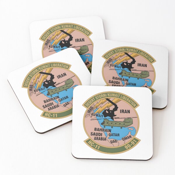 Item preview, US Navy HC-11 Desert Storm & Kuwait Liberation 1990-91 Deployment Patch designed and sold by CharlieDesings.