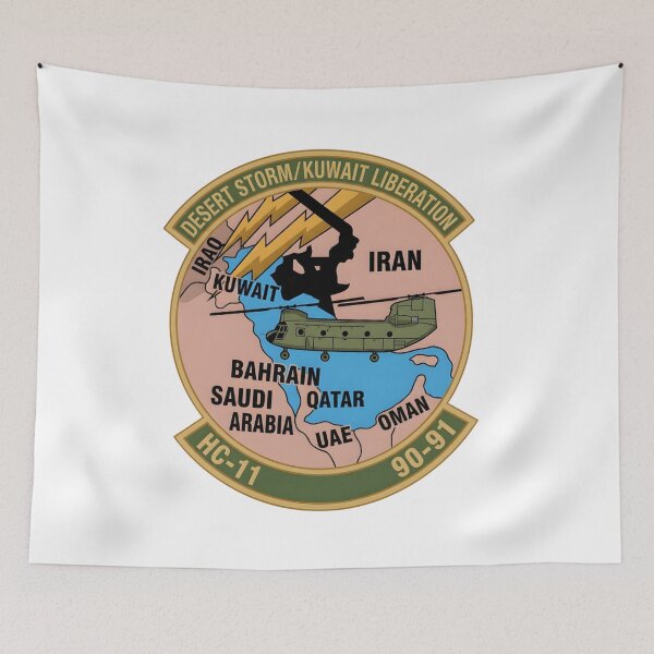Item preview, US Navy HC-11 Desert Storm & Kuwait Liberation 1990-91 Deployment Patch designed and sold by CharlieDesings.