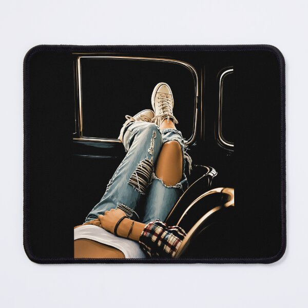 Item preview, Ripped Jeans & Sneakers – Casual Glamour Lifestyle Illustration designed and sold by Stinky Lincy's Apparel Company.