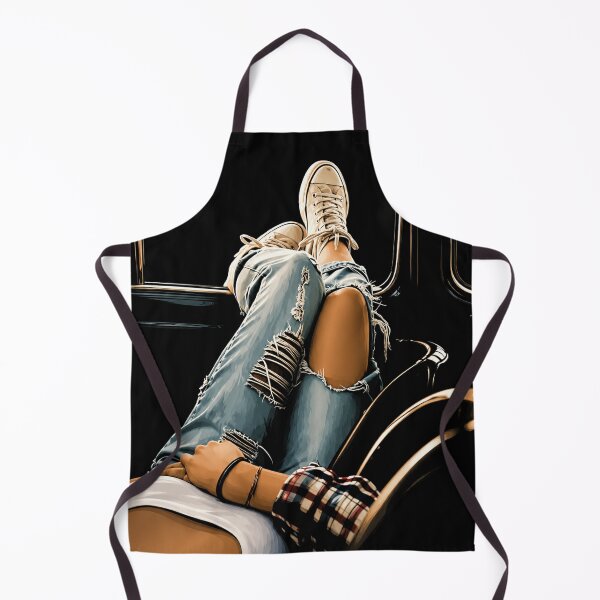 Item preview, Ripped Jeans & Sneakers – Casual Glamour Lifestyle Illustration designed and sold by Stinky Lincy's Apparel Company.