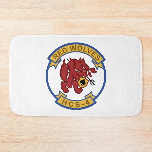 Item preview, US Navy HCS-4 Red Wolves Combat Search and Rescue Special Squadron Patch designed and sold by CharlieDesings.