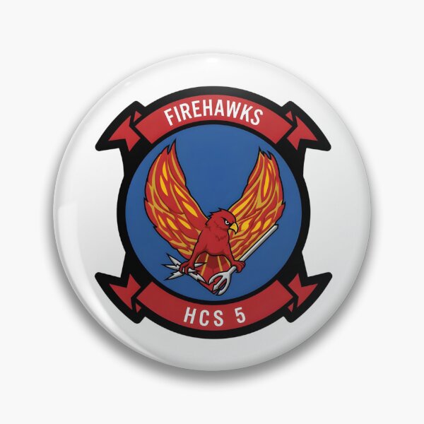 Item preview, US Navy HCS-5 Firehawks Combat Search and Rescue Special Squadron Patch designed and sold by CharlieDesings.