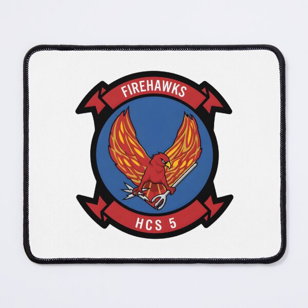 Item preview, US Navy HCS-5 Firehawks Combat Search and Rescue Special Squadron Patch designed and sold by CharlieDesings.