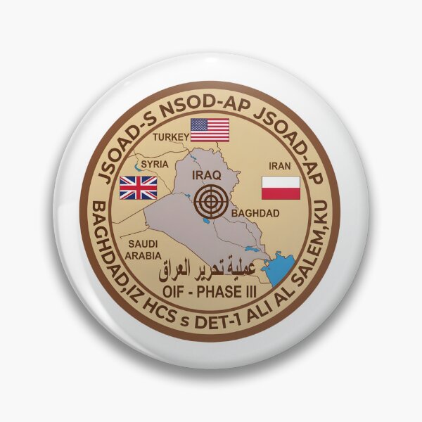 Item preview, US Navy HCS-5 Det 1 Operation Iraqi Freedom Phase III Deployment Patch designed and sold by CharlieDesings.