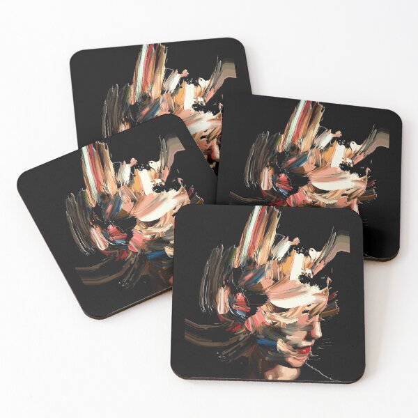 Item preview, Vibrant Abstract Woman Profile Expressive Brushstroke Art designed and sold by RamyGallery.