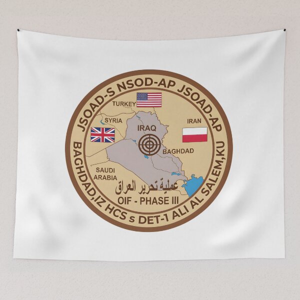 Item preview, US Navy HCS-5 Det 1 Operation Iraqi Freedom Phase III Deployment Patch designed and sold by CharlieDesings.