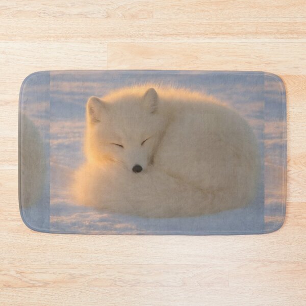 Item preview, Sleeping Arctic Fox in Snow – Peaceful Winter Wildlife Art designed and sold by Jesus-istheway.