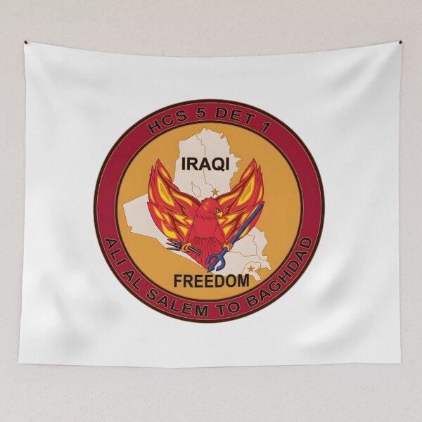 Item preview, US Navy HCS-5 Det 1 Operation Iraqi Freedom Ali Al Salem to Baghdad Patch designed and sold by CharlieDesings.