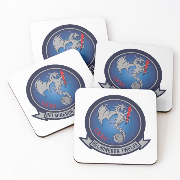Item preview, US Navy HELMINERON TWELVE (HM-12) Sea Dragons Squadron Patch designed and sold by CharlieDesings.