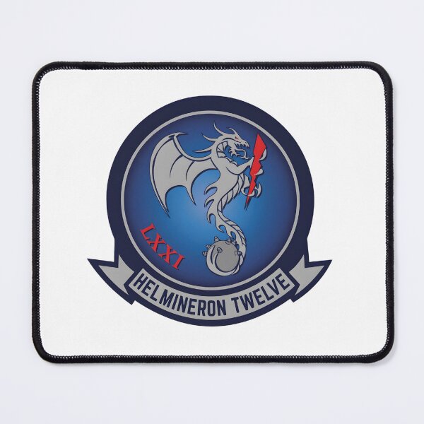 Item preview, US Navy HELMINERON TWELVE (HM-12) Sea Dragons Squadron Patch designed and sold by CharlieDesings.