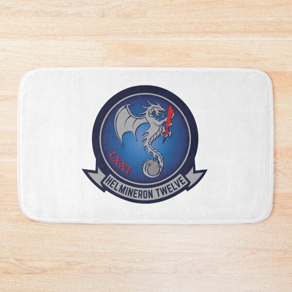 Item preview, US Navy HELMINERON TWELVE (HM-12) Sea Dragons Squadron Patch designed and sold by CharlieDesings.