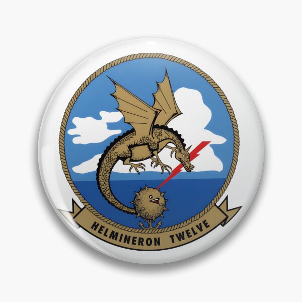 Item preview, US Navy HM-12 HELMINERON TWELVE Vintage Sea Dragons Squadron Patch designed and sold by CharlieDesings.