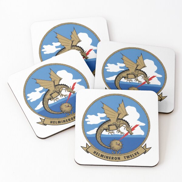 Item preview, US Navy HM-12 HELMINERON TWELVE Vintage Sea Dragons Squadron Patch designed and sold by CharlieDesings.