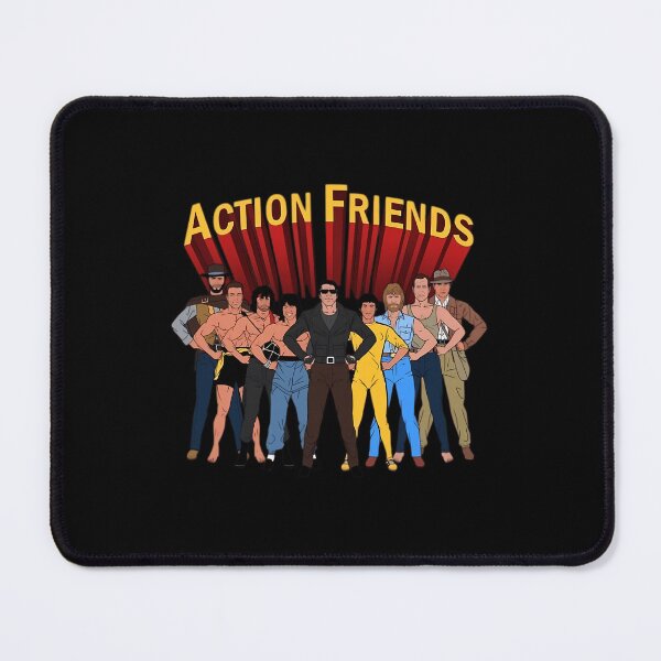 Item preview, Action Friends Cartoon Illustration Of Action Heroes In Parody Style designed and sold by AbishD.