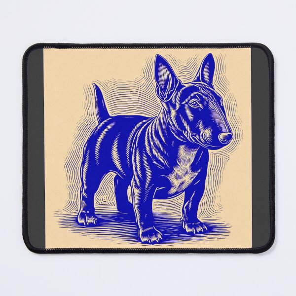 Item preview, Lino cut Bull terrier designed and sold by MendaciousMina.