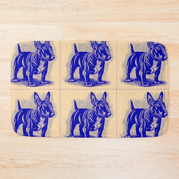 Item preview, Lino cut Bull terrier designed and sold by MendaciousMina.