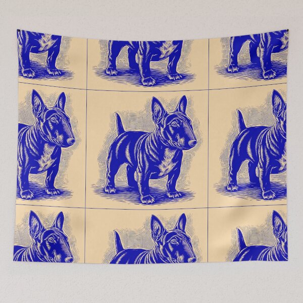 Item preview, Lino cut Bull terrier designed and sold by MendaciousMina.