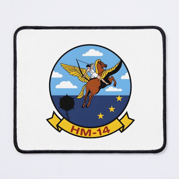Item preview, US Navy HM-14 Vanguard Airborne Mine Countermeasures Squadron Patch designed and sold by CharlieDesings.