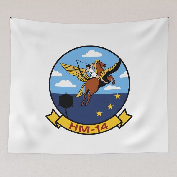 Item preview, US Navy HM-14 Vanguard Airborne Mine Countermeasures Squadron Patch designed and sold by CharlieDesings.