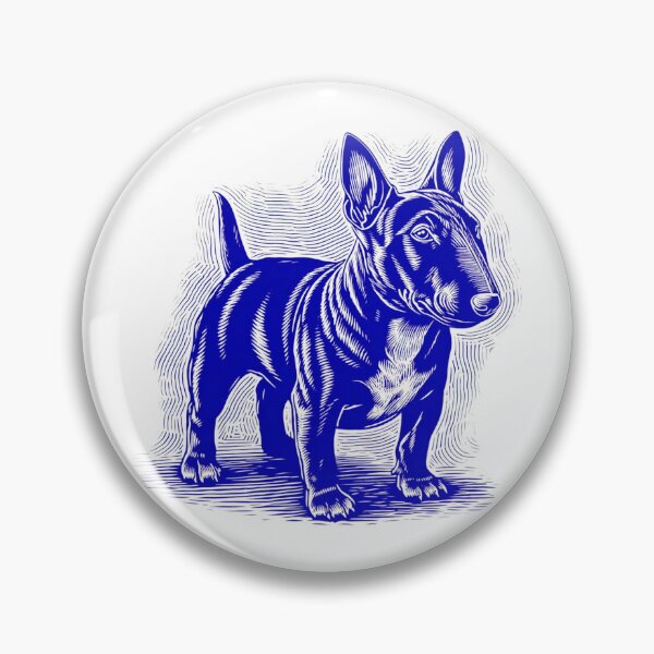 Item preview, Lino cut Bull terrier designed and sold by MendaciousMina.
