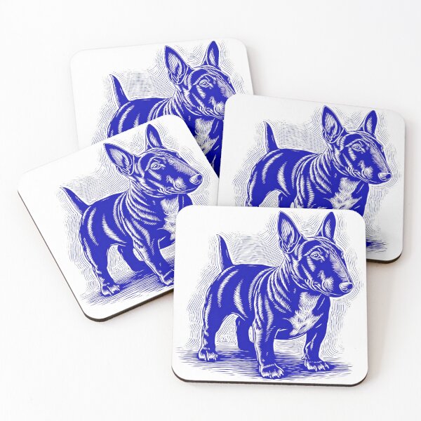 Item preview, Lino cut Bull terrier designed and sold by MendaciousMina.