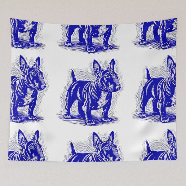 Item preview, Lino cut Bull terrier designed and sold by MendaciousMina.