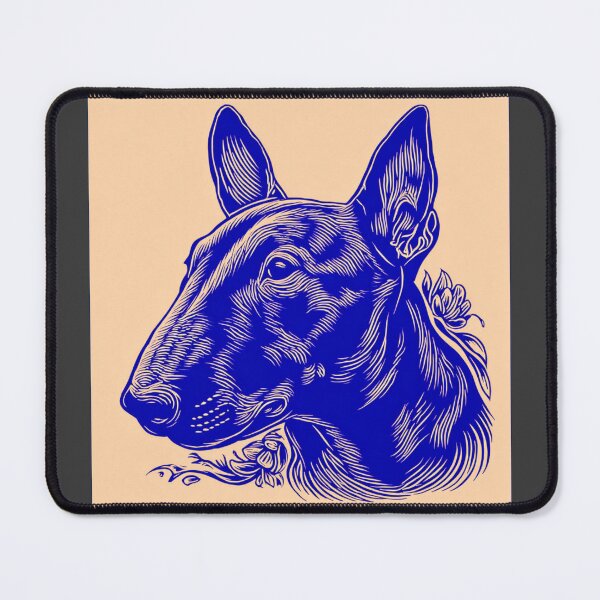 Item preview, Lino cut Bull terrier designed and sold by MendaciousMina.