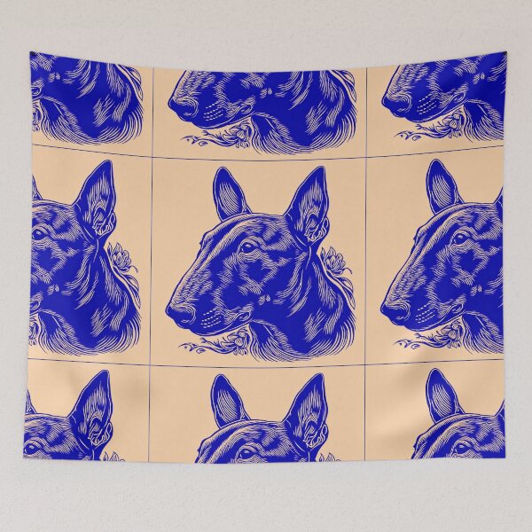Item preview, Lino cut Bull terrier designed and sold by MendaciousMina.