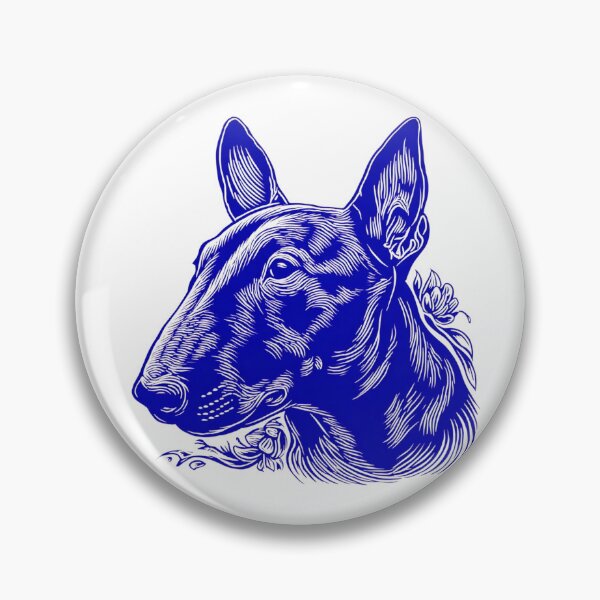 Item preview, Lino cut Bull terrier designed and sold by MendaciousMina.