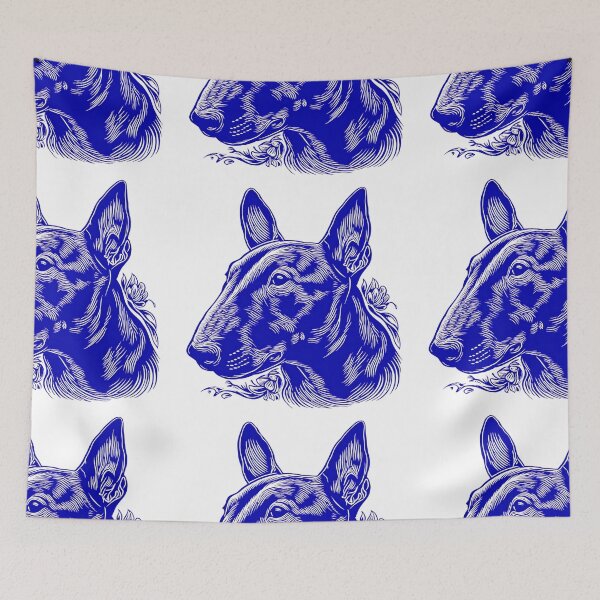 Item preview, Lino cut Bull terrier designed and sold by MendaciousMina.