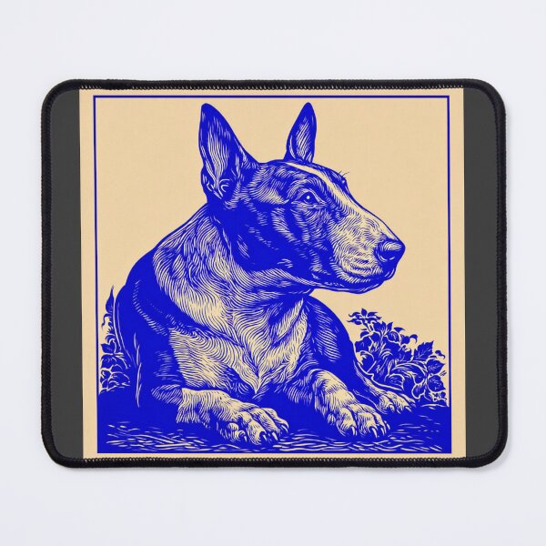 Item preview, Lino cut Bull terrier designed and sold by MendaciousMina.