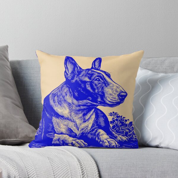 Item preview, Lino cut Bull terrier designed and sold by MendaciousMina.