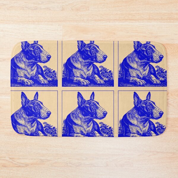 Item preview, Lino cut Bull terrier designed and sold by MendaciousMina.