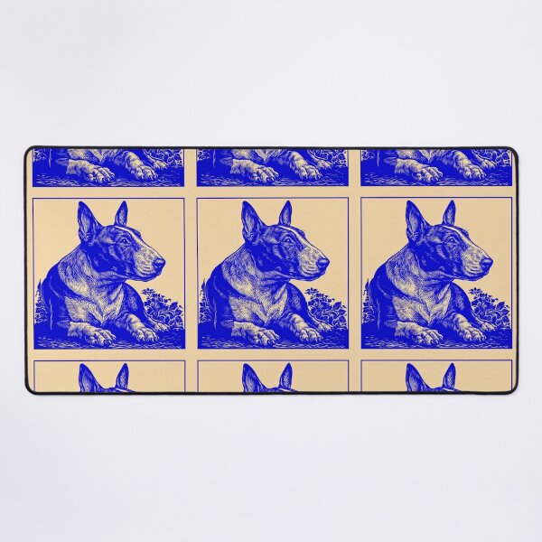 Item preview, Lino cut Bull terrier designed and sold by MendaciousMina.