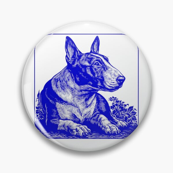 Item preview, Lino cut Bull terrier designed and sold by MendaciousMina.