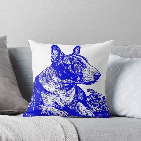 Item preview, Lino cut Bull terrier designed and sold by MendaciousMina.