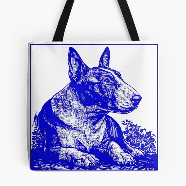 Item preview, Lino cut Bull terrier designed and sold by MendaciousMina.