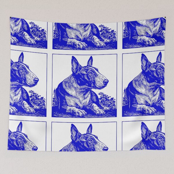 Item preview, Lino cut Bull terrier designed and sold by MendaciousMina.