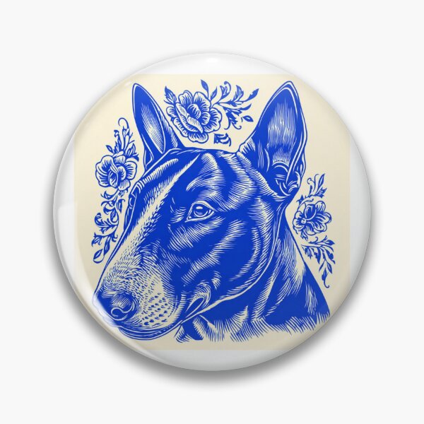 Item preview, Lino cut Bull terrier designed and sold by MendaciousMina.