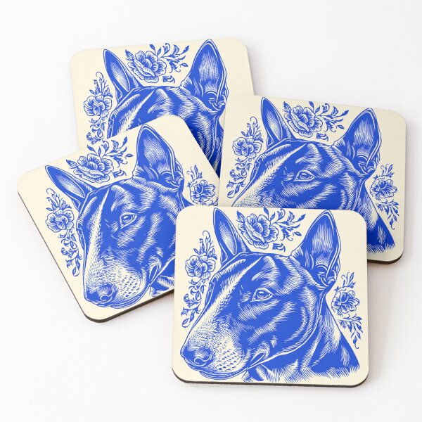 Item preview, Lino cut Bull terrier designed and sold by MendaciousMina.
