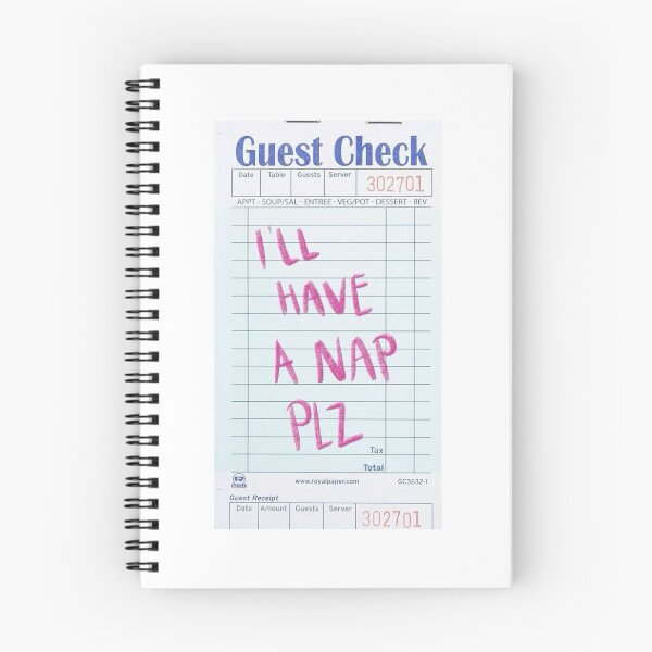 Item preview, I Will Have A Nap Please Guest Check designed and sold by maleahstyles.