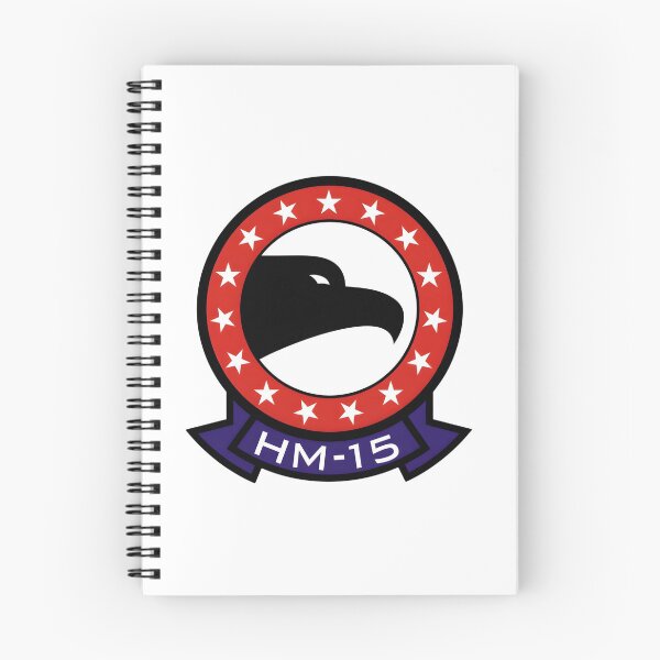 Item preview, US Navy HM-15 Blackhawks Helicopter Mine Countermeasures Squadron Patch designed and sold by CharlieDesings.