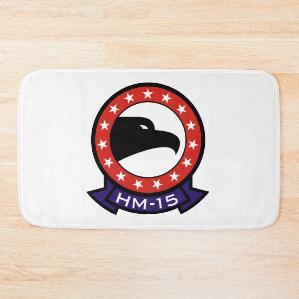 Item preview, US Navy HM-15 Blackhawks Helicopter Mine Countermeasures Squadron Patch designed and sold by CharlieDesings.